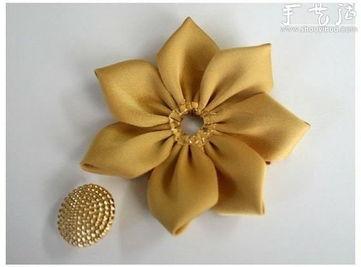 成人花朵发夹怎么做视频,打造时尚发饰的简单教程