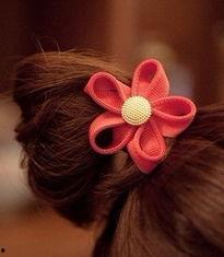 成人发饰花朵教程视频