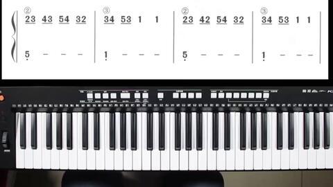 成人电子琴双手伴奏视频