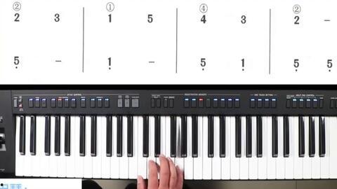 成人电子琴双手伴奏视频