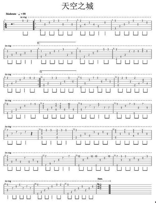 成人学吉它简谱入门视频,跟随简谱视频轻松掌握基础技巧